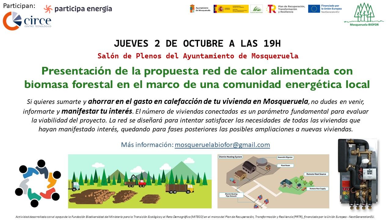 A4.3 Ejecución de un proceso de información pública y fomento de la participación vecinal en la ejecución de un sistema de calefacción central alimentados con biomasa forestal